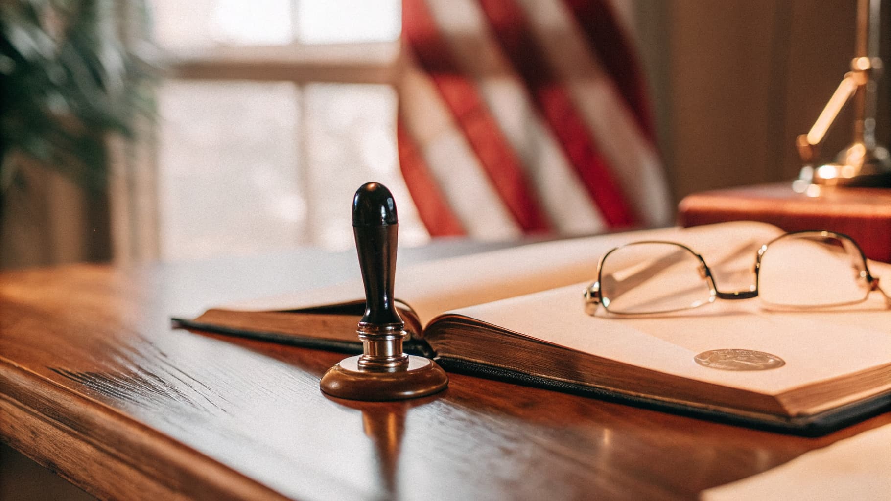 Professional notary services workspace